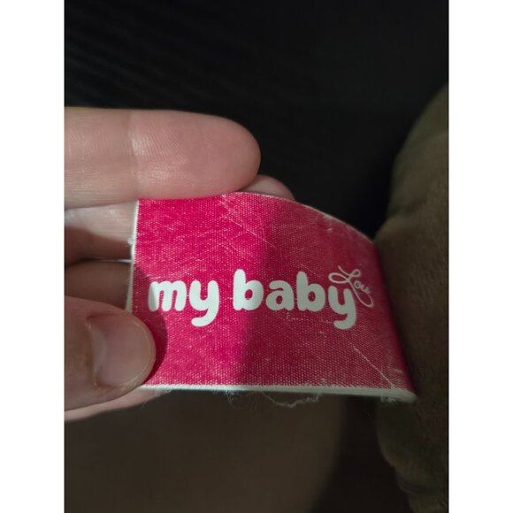 My Baby Love Donkey Plush Stuffed Animal Brown & Green Soft Infant Cuddly Toy - Picture 7 of 11